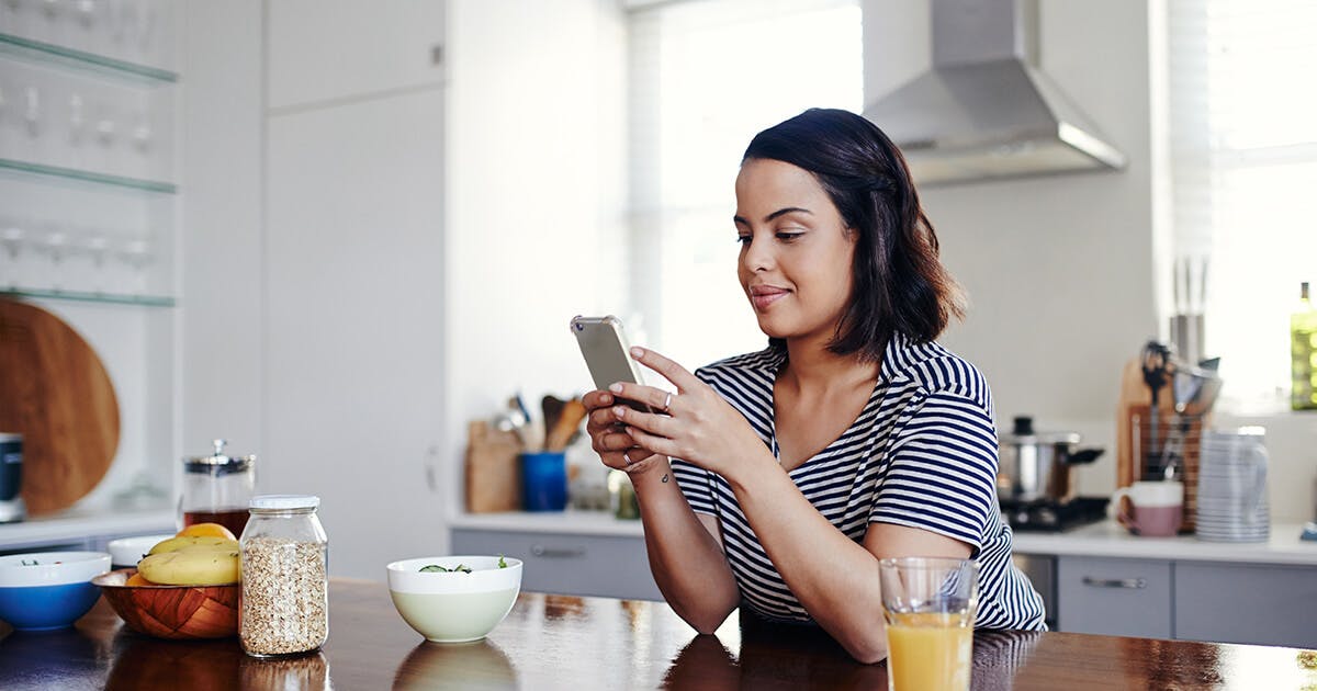 Woman using a One-Time Password to login to Internet Banking